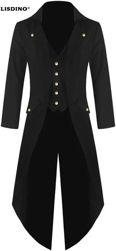 Vintage Victorian Fashion - Mens Steampunk gotische jas Victoriaanse slipjas