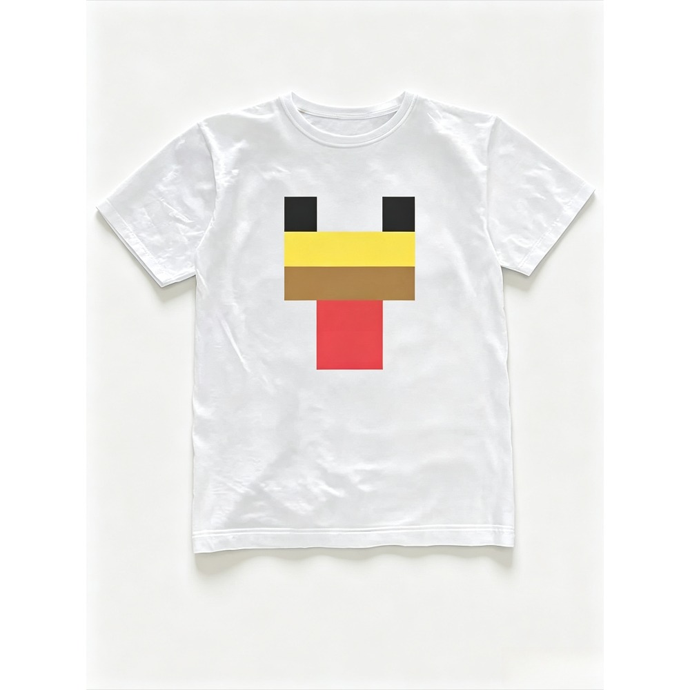 Vintage Fashion Game - Minimal Pixel Chicken Face Graphic Heren