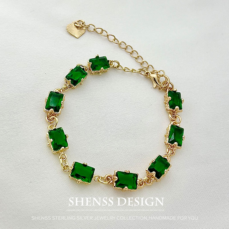 Vintage Fashion Photos - Verkoperde 14K Zirkoon Armband