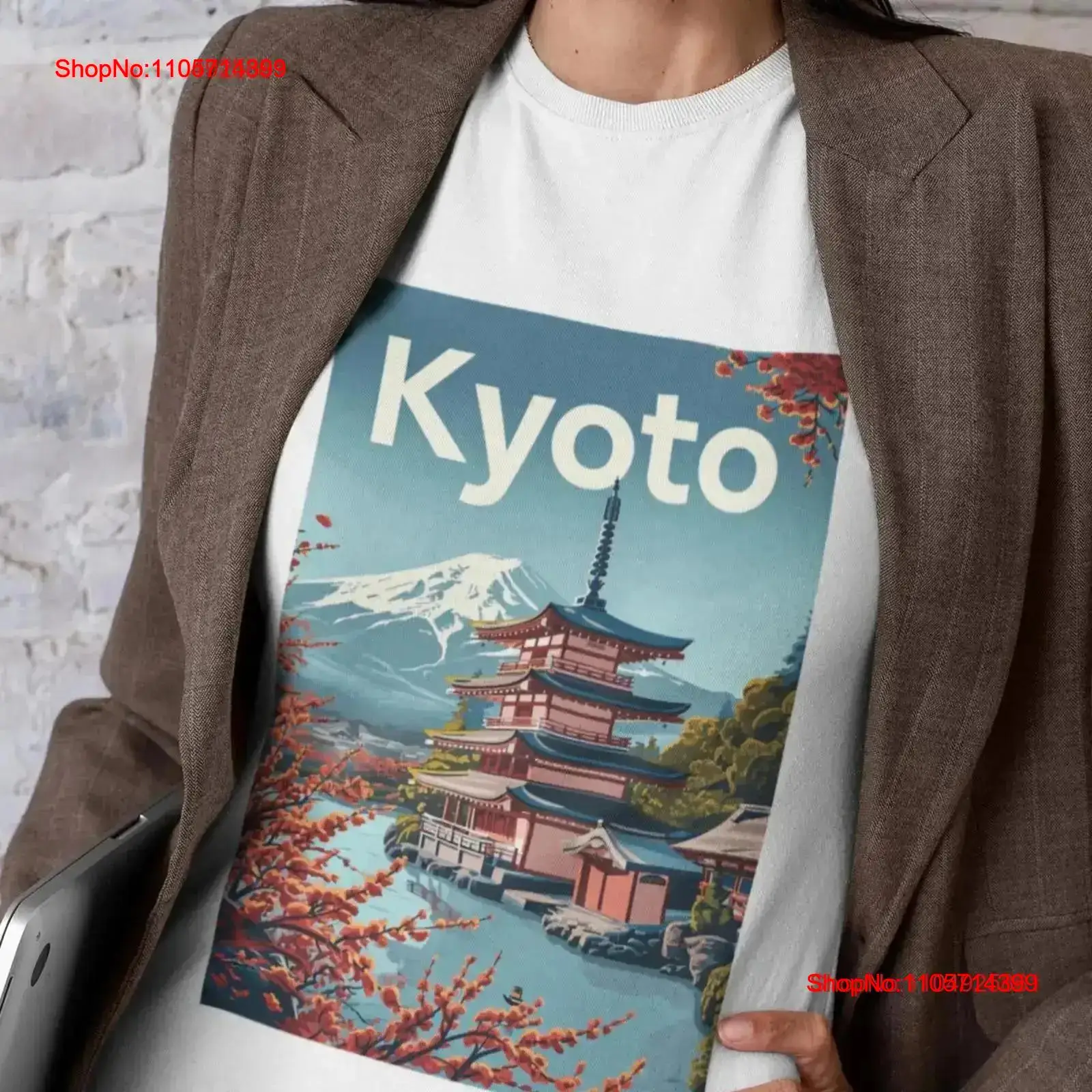 Vintage Fashion Kyoto - Kyoto T-shirt Vintage Travel Poster Print
