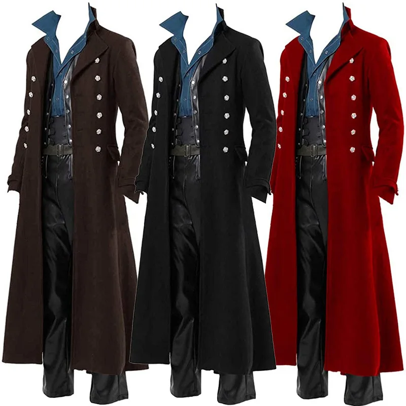Vintage Victorian Fashion - Middeleeuws piratenkostuum voor heren Steampunk Vintage