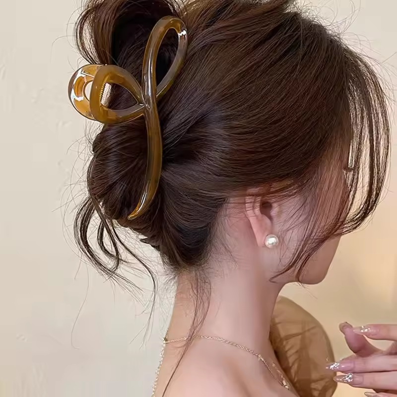 Vintage Fashion Ornaments - Elegante Jelly Kleur Strik Haarklauw Voor