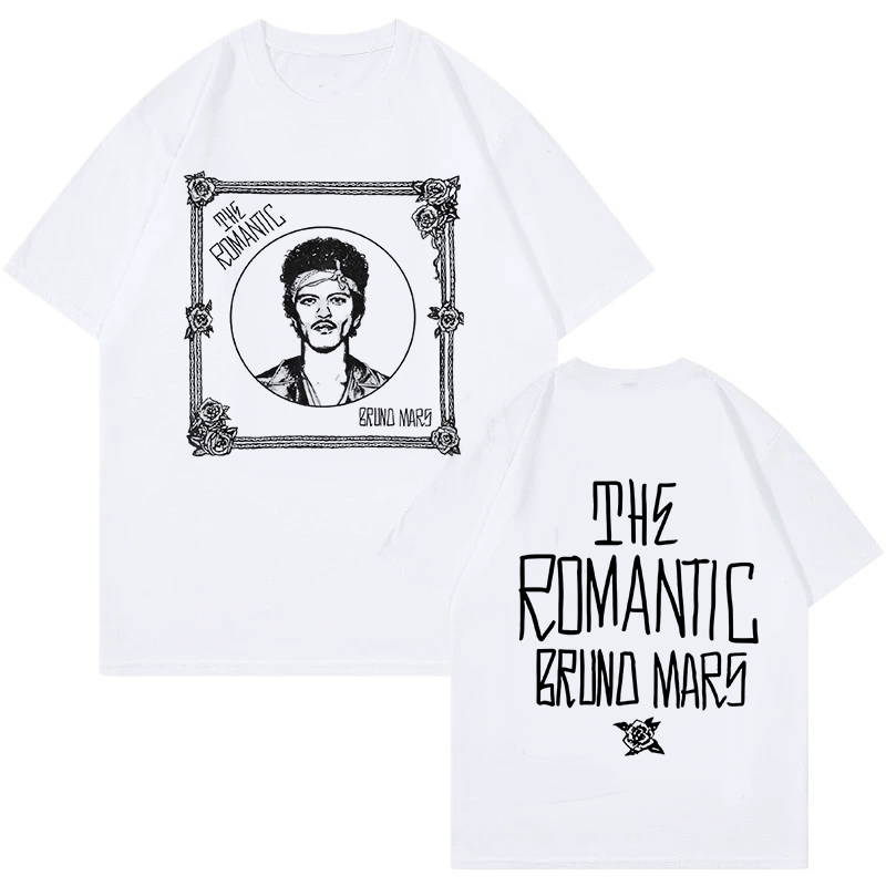 Vintage Fashion Eu - Bruno Mars Print Vintage T-shirt De