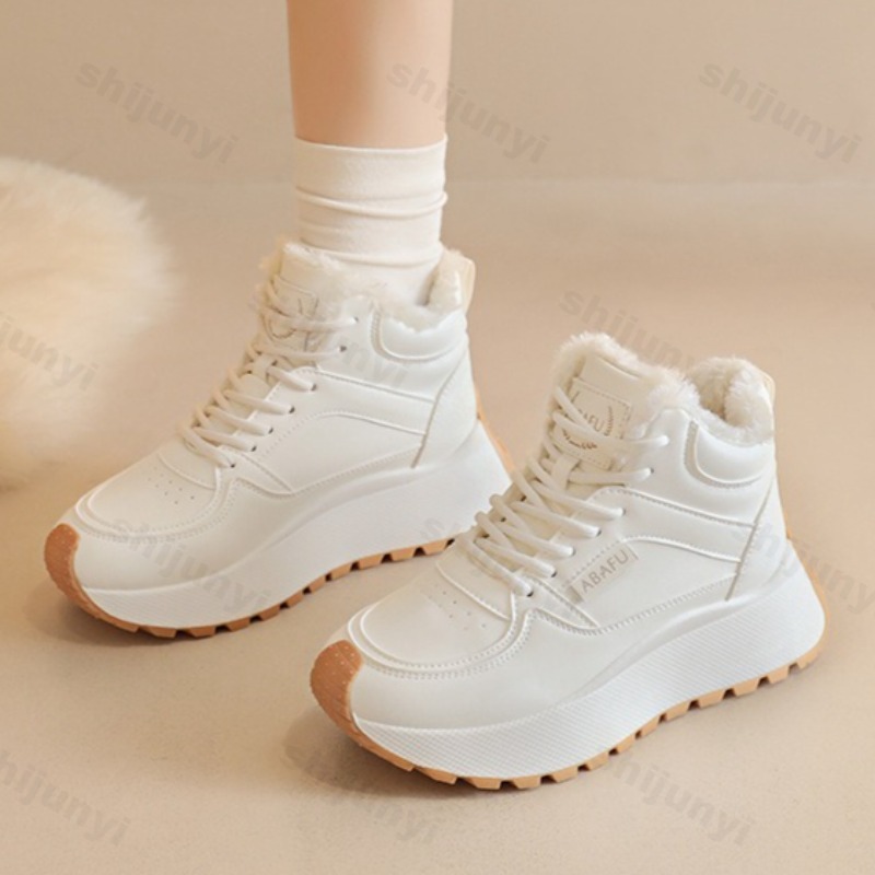 Vintage Fashion In 2025 - Dames Vintage Warm Fluwelen Hoge Snowboots