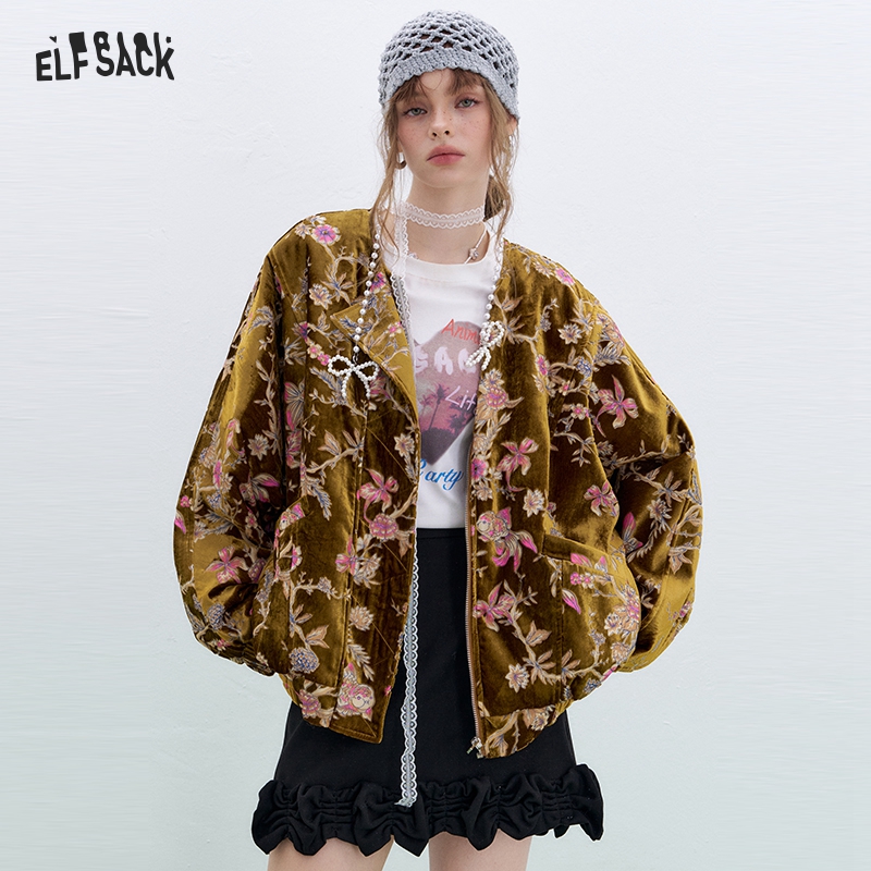 ELFSACK goudkleurig fluwelen j - Velvet Blazer Vintage recensie en prijs