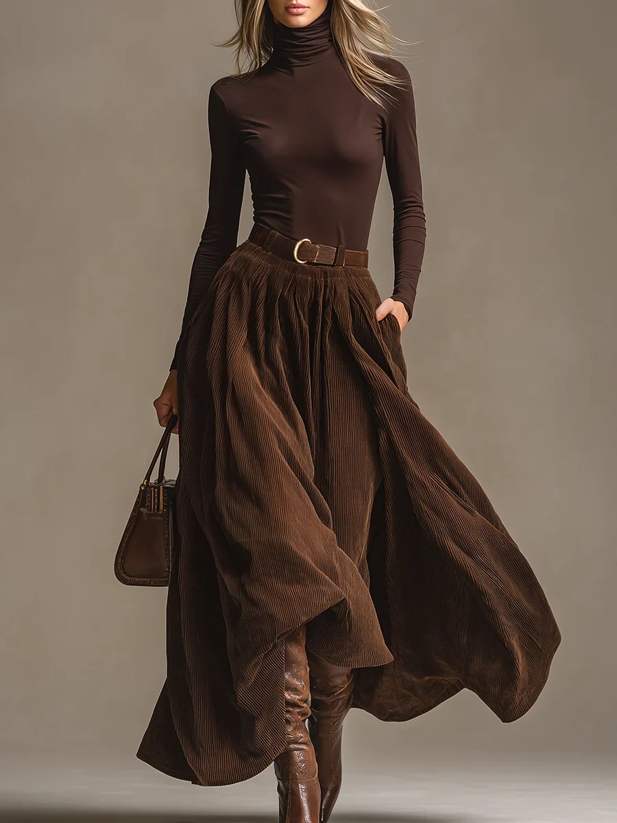 Retro Corduroy Lange Rok Pak V - Vintage Fashion Retro Outfit recensie en prijs