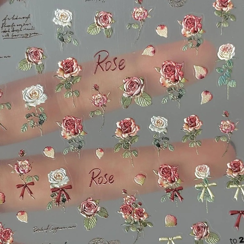 5 stks Ins Retro Rose Sticker  - Vintage Fashion Magazine recensie en prijs