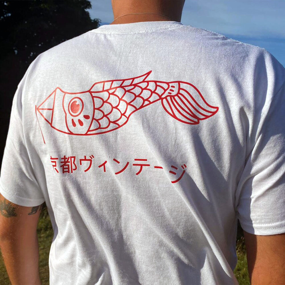 Kyoto Vintage Stijl Wit Print  - Vintage Fashion Kyoto recensie en prijs