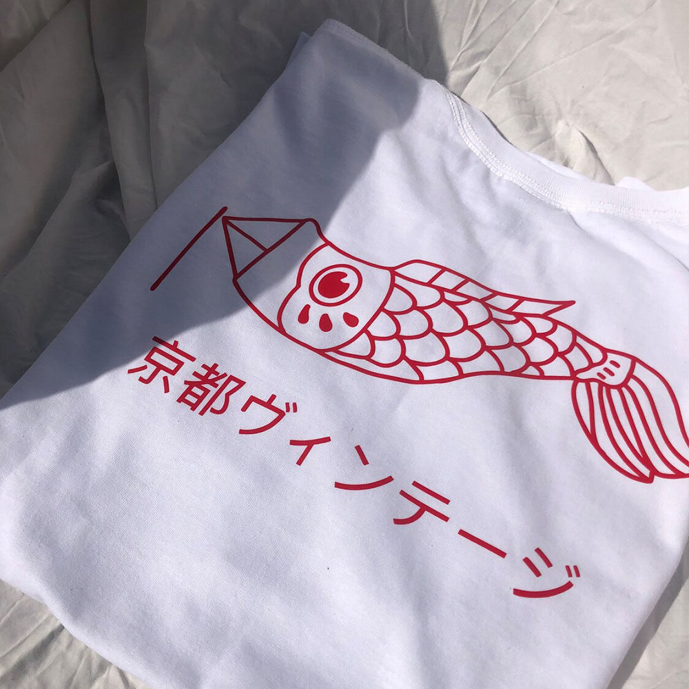 Kyoto Vintage Stijl Wit Print  - Vintage Fashion Kyoto recensie en prijs