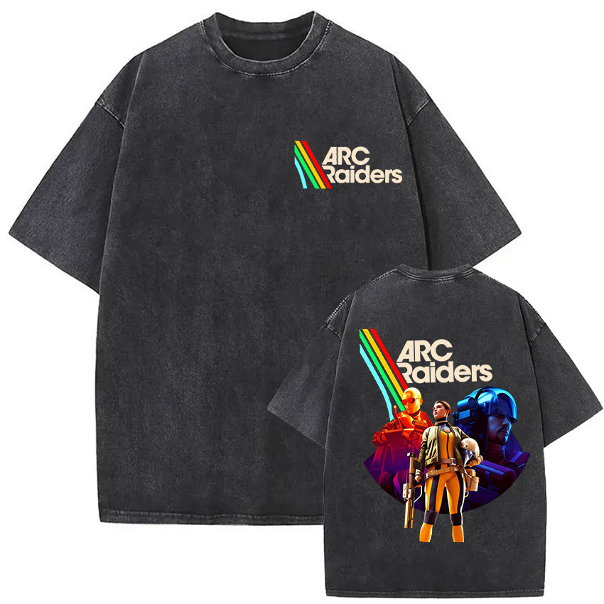 100% Katoen Arc Raiders T-shir - Vintage Fashion Game recensie en prijs