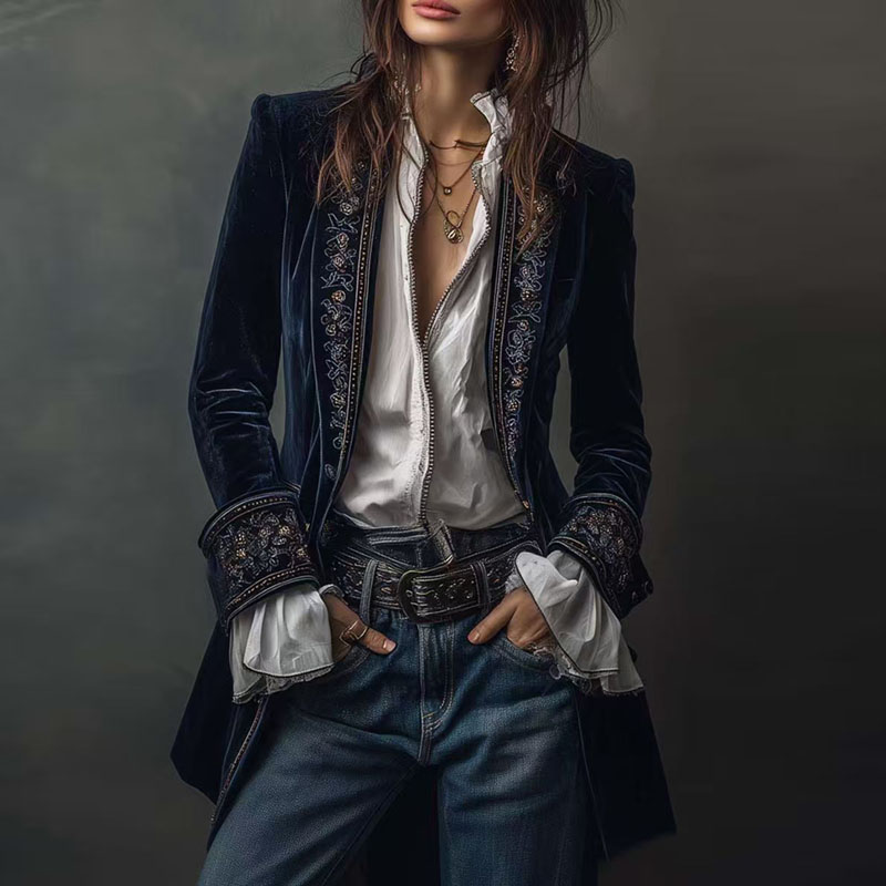 Nieuwe Dames Winterjassen en J - Velvet Blazer Vintage recensie en prijs