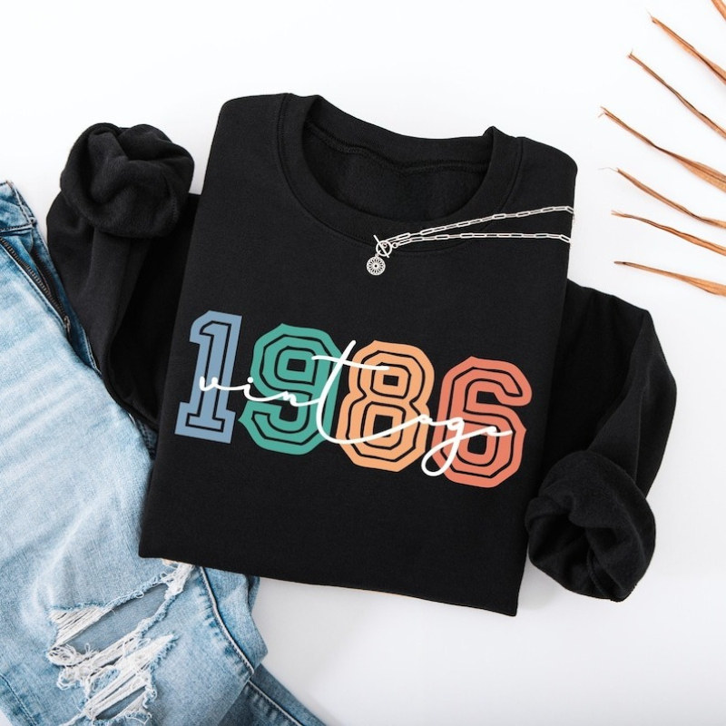 Vintage 1986 40e verjaardag wi - Vintage Fashion Retro Outfit recensie en prijs