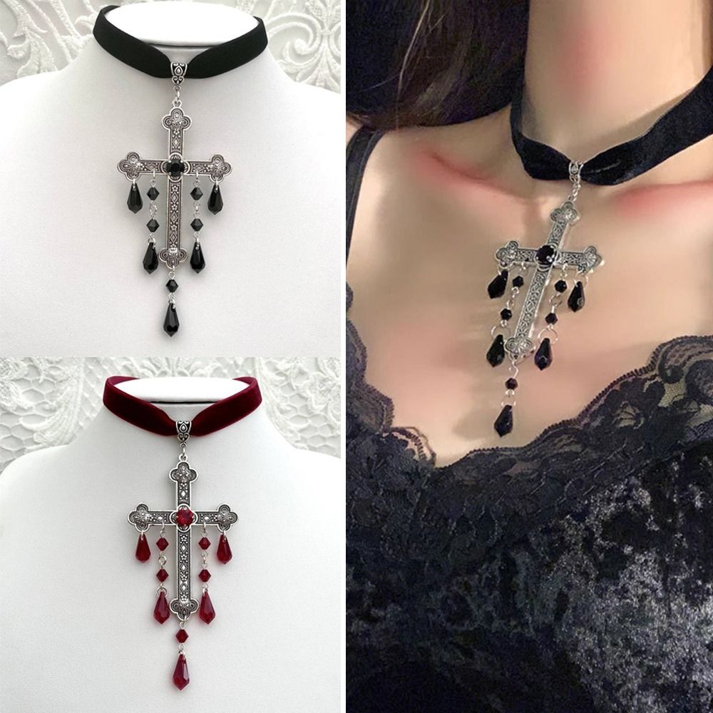 Retro stijl grote kruis hanger - Vintage Fashion Retro Outfit recensie en prijs